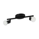 Eglo Taklampa Buzz-LED Stål Svart 2x2.8W 2x250lm - 830 Varm Vit | IP20 - Inkl. 2x GU10