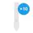 Flerpack 10x Ledvance Dulux-S LED 4W - 840 Kallvit | 2-Stift - Ersättare 9W