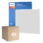 Flerpack 4x Philips LED Panel Ledinaire RC065B 28W 3400lm - 840 Kallvit | 60x60cm - UGR 